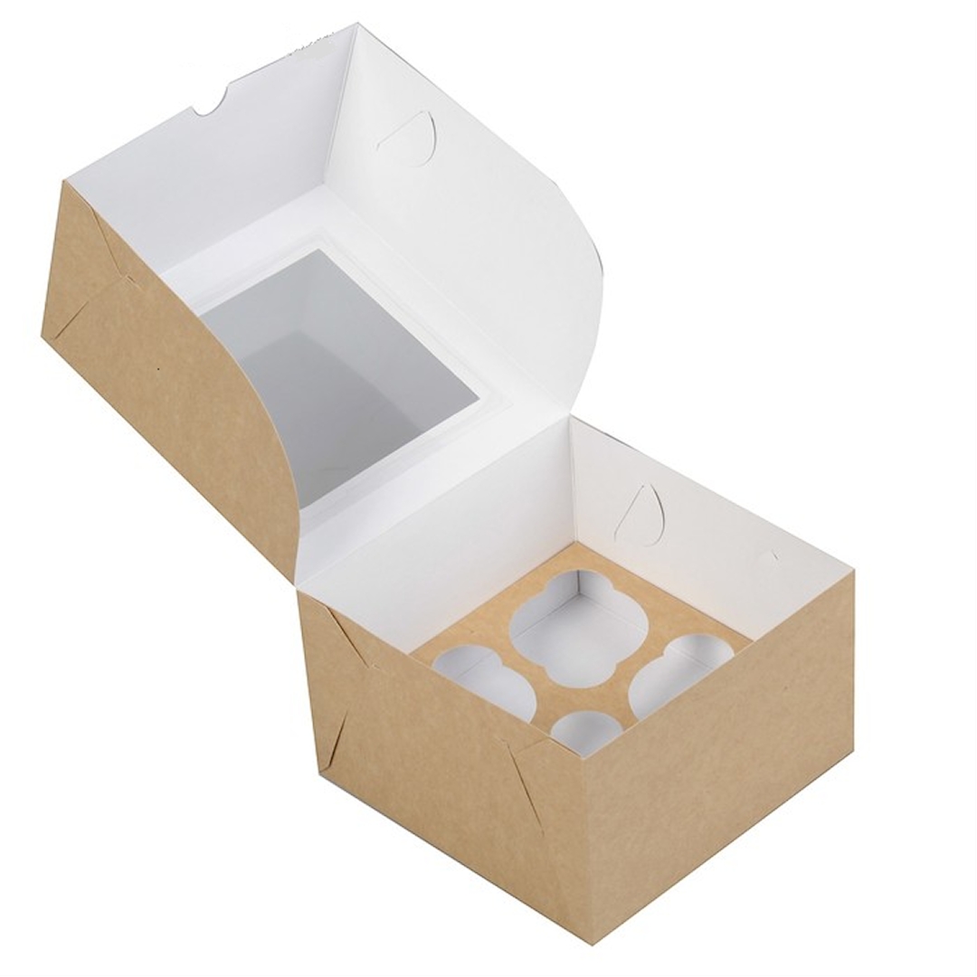 Коробка для капкейка купить. Упаковка для маффинов Eco muf 4 с окном 160x160x100мм. Коробка для 4 капкейков 160x160x100 крафт с окном. Упаковка Eco muf 4 (150). Коробка для 4 капкейков 160х160х100 крафт с окном.